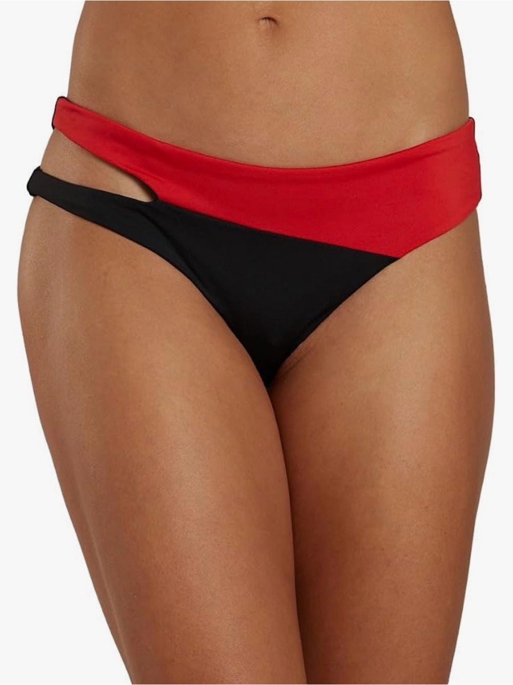 Nike Women’s Swoosh Block Asymmetrical Bikini Bottom 🏷️ NWT